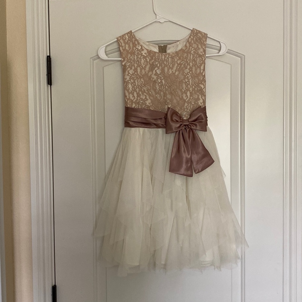 Beautiful gold and cream dress
